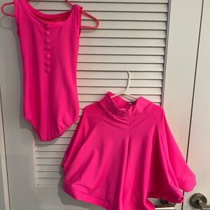 Ballroom dance set:skirt and leotard